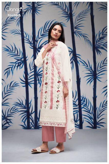 Ganga aleeza 4459 Wholesale dress materials market in Chandni Chowk Delhi